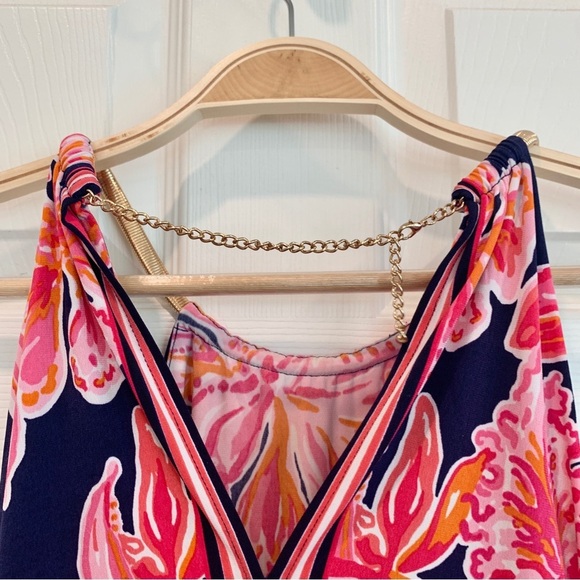 Lilly Pulitzer Lucia Via Sunny Engineered Floral Hibiscus Sheath Dress - Picture 7 of 16